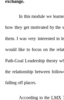 Leadership Reflection Paper